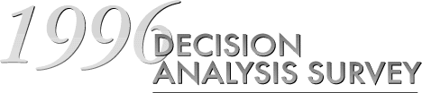 OR/MS Today
1996 Decision Analysis Survey