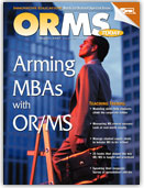 Cover of the August 2002 issue of Operations Research / Management Science Today